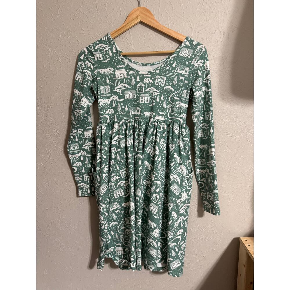 Hanna Andersson Celebration Skater Christmas Winter Dress Size 12 - Picture 5 of 6